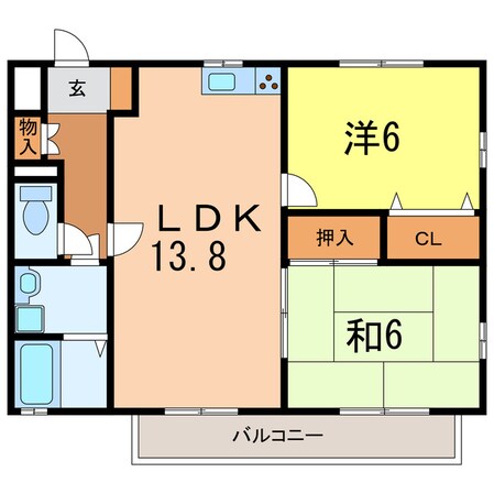 三河安城駅 徒歩8分 3階の物件間取画像